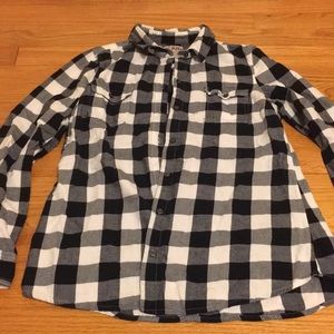 Black and White Plaid Flannel